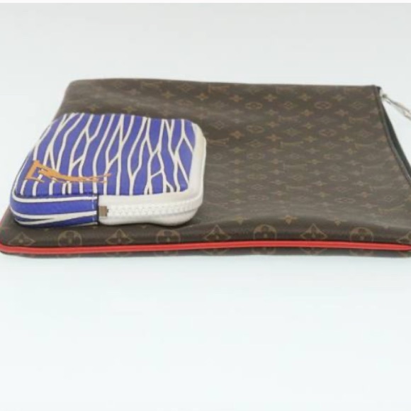 🕹️ Louis Vuitton 🕹️ Monogram A4 Multipocket Pochette Clutch/Laptop Bag  NWT - Picture 7 of 16